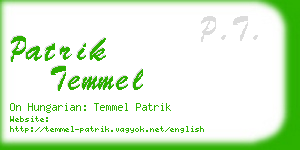 patrik temmel business card